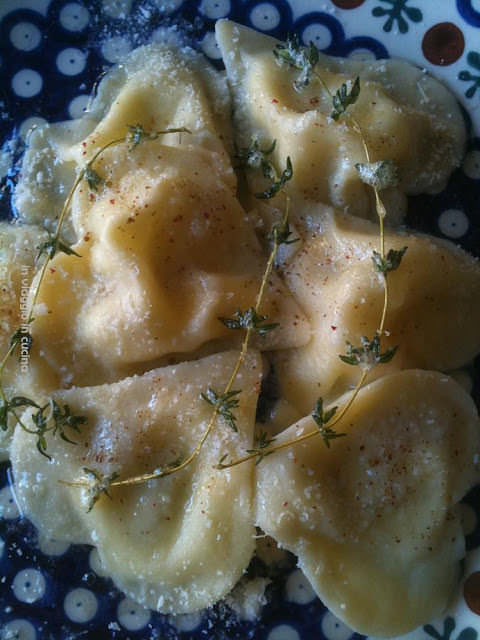 Cuori di San Valentino (ravioli di taleggio e pera)