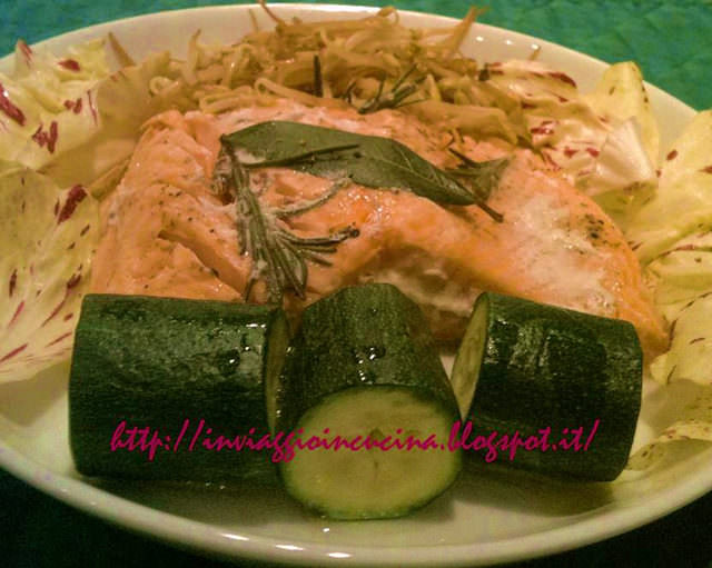 salmone al cartoccio Filetto di salmone al cartoccio