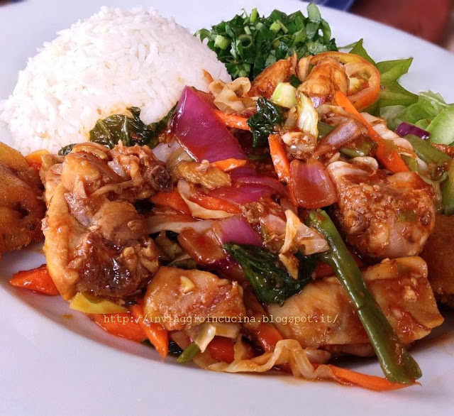 Pollo agrodolce piccante Pollo agrodolce piccante