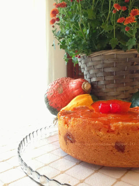 Torta rovesciata alla zucca con ginger