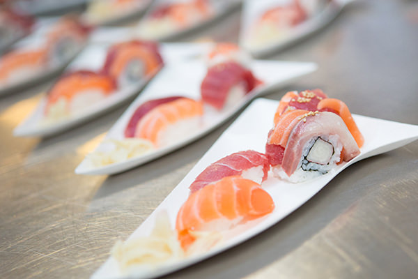 Assaggi di sushi padiglione Giappone