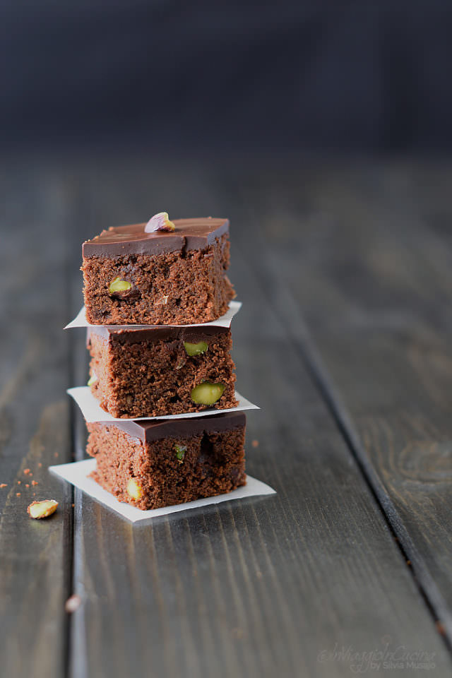 Brownies ai pistacchi