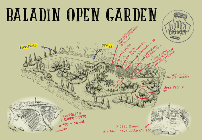Mappa Baladin Open Garden