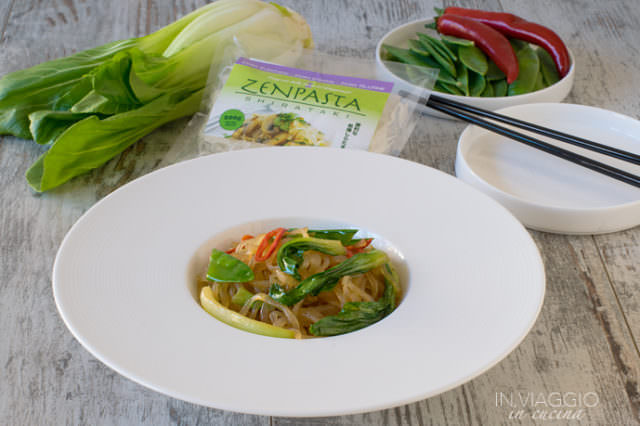 shirataki noodles with crispy vegetables and anchovies shirataki noodles with crispy vegetables and anchovies