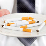 Sigarette nel piatto