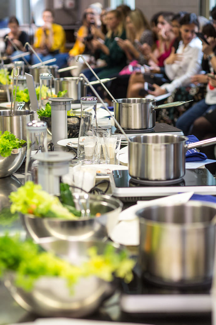 Lezione di cucina evento Grohe Blue Home
