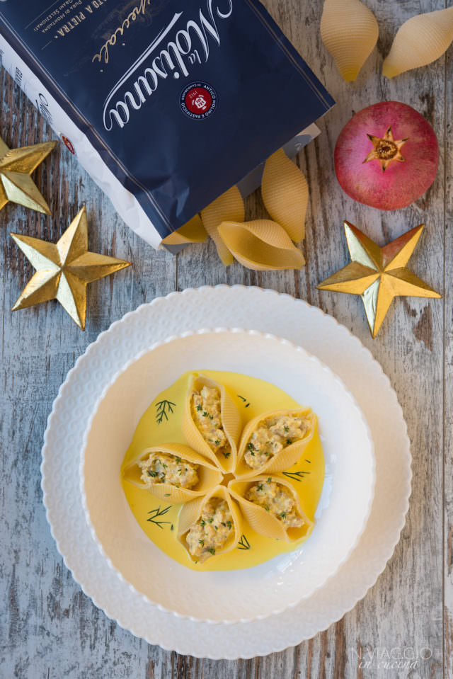 conchiglioni pasta with sausage and saffron conchiglioni pasta with sausage and saffron
