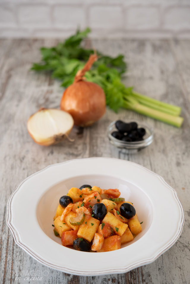 polenta gnocchi with codfish and olives polenta gnocchi with codfish and olives