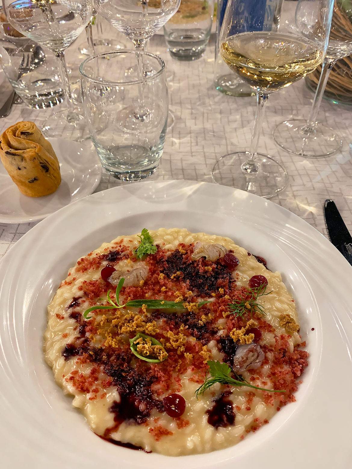 Risotto d'autunno di Damiano Dorati per la cena di fine estate a sei mani
