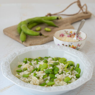risotto fave e pecorino ig