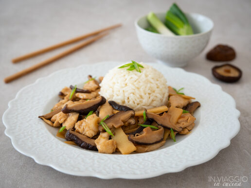 pollo con bambù e funghi pollo con bambù e funghi